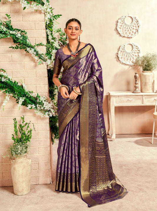 Dharmavaram Semi Silk Saree