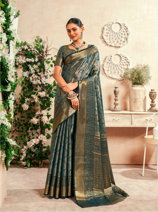 Dharmavaram Semi Silk Saree