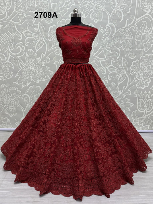 Heavy Net Lehenga With Blouse