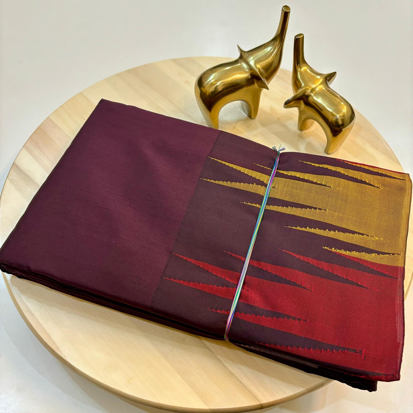 Soft Silk Temple Border Saree