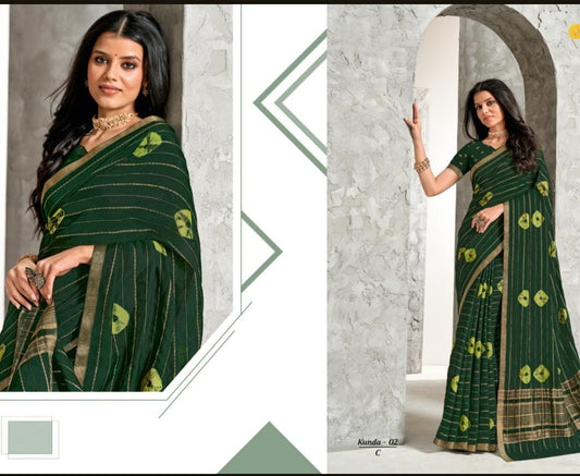 Designer Chiffon Crepe Saree