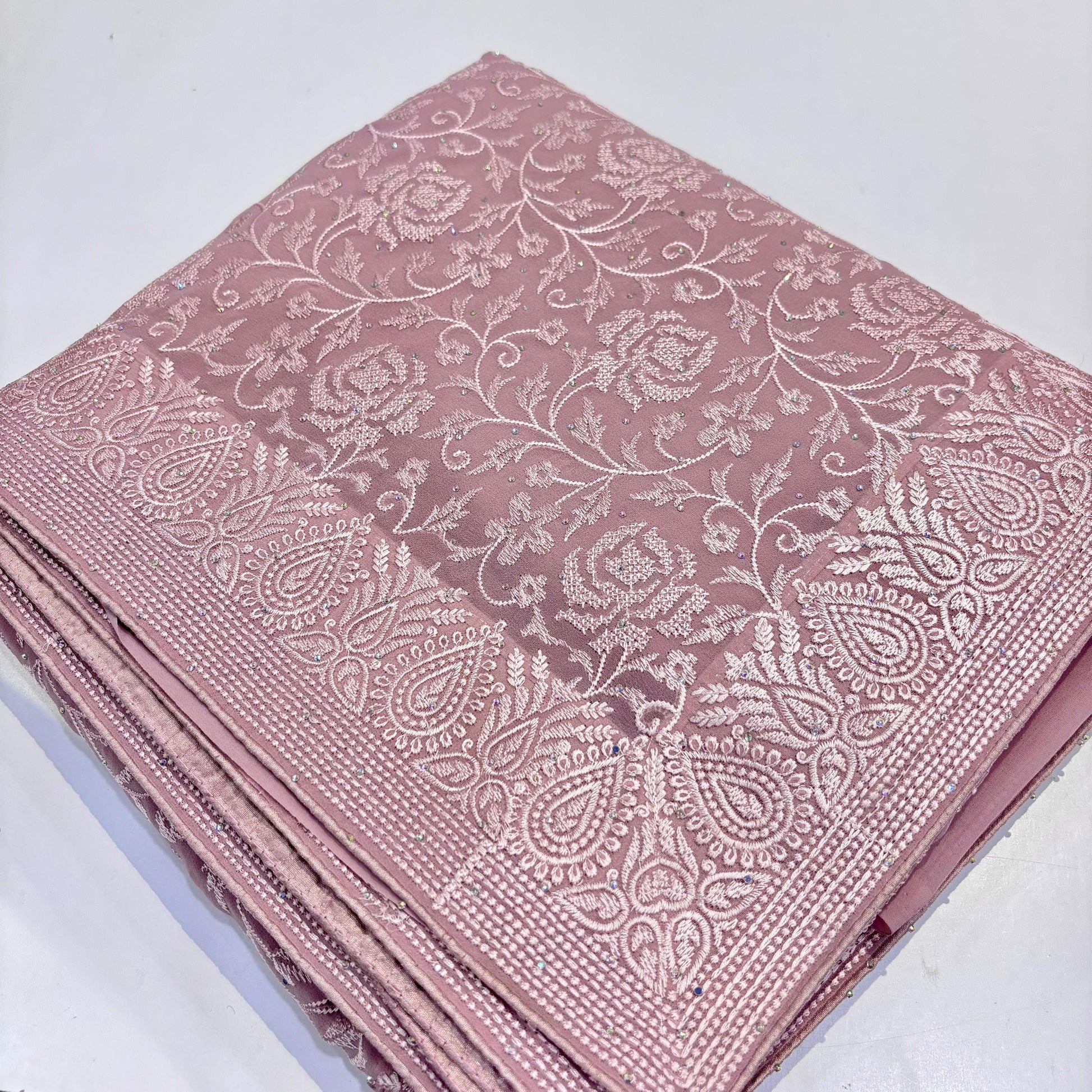 Pure Georgette Chikankari Saree