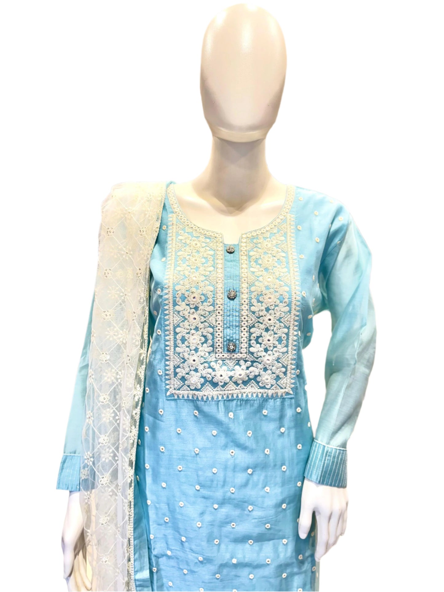 Designer Chanderi Silk Chudidar