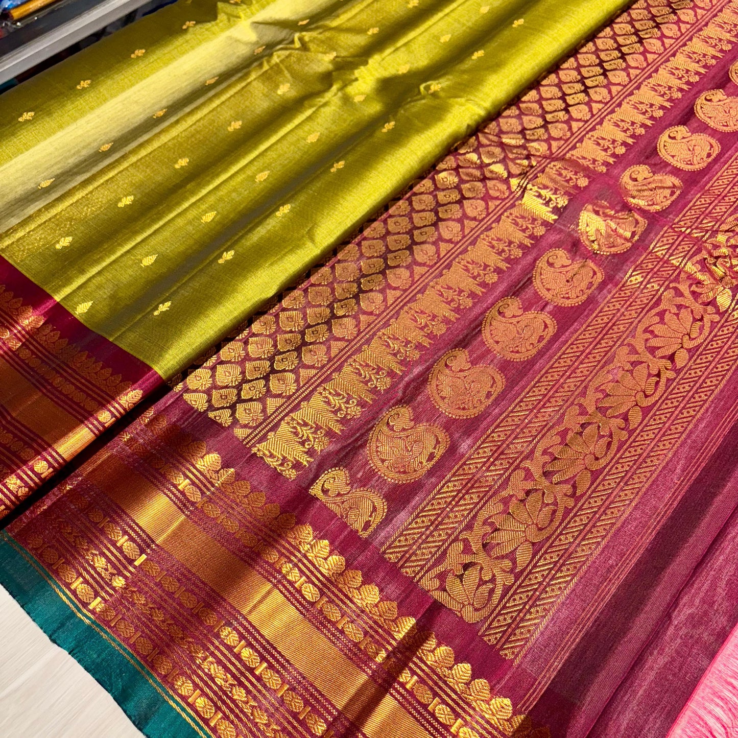 Pure Silk Gadwal Saree