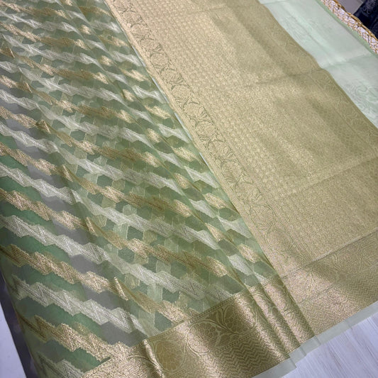 Banarasi Soft Tissue Organza Saree
