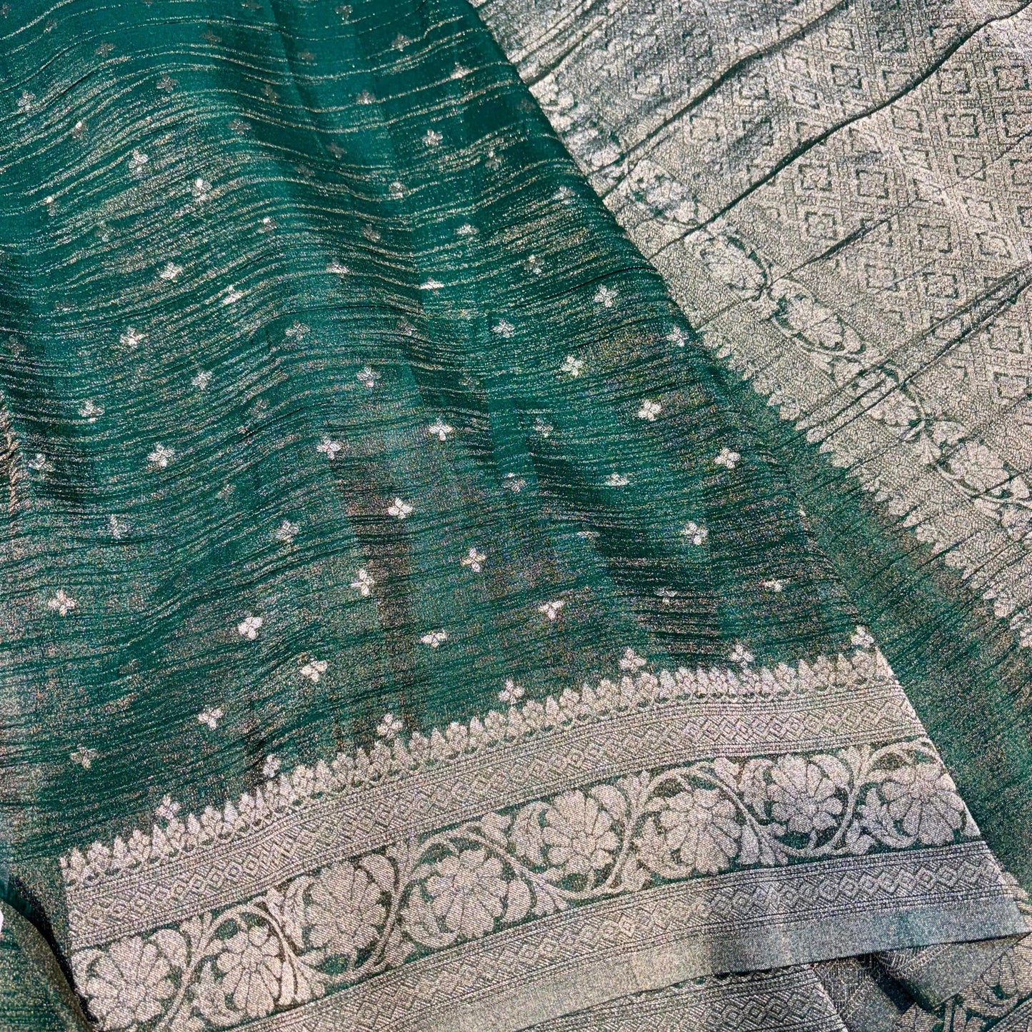 Banarasi Zari Crepe Saree
