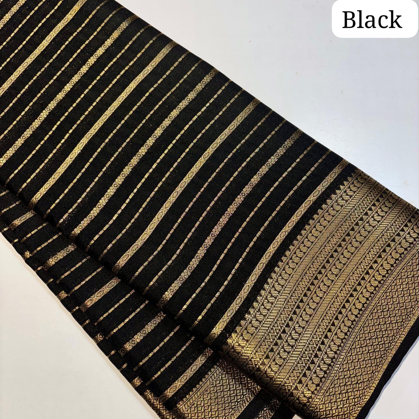 Semi Mysore Crepe Saree