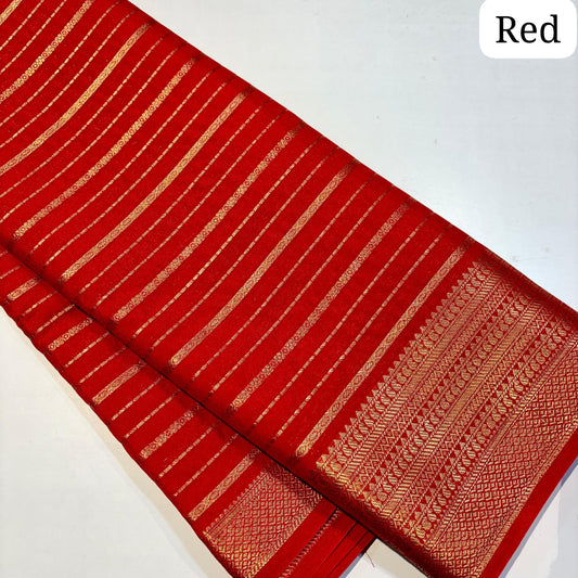 Semi Mysore Crepe Saree