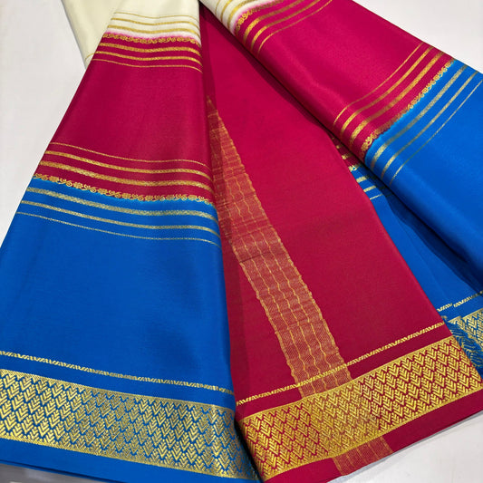 3D Mysore Silk Saree