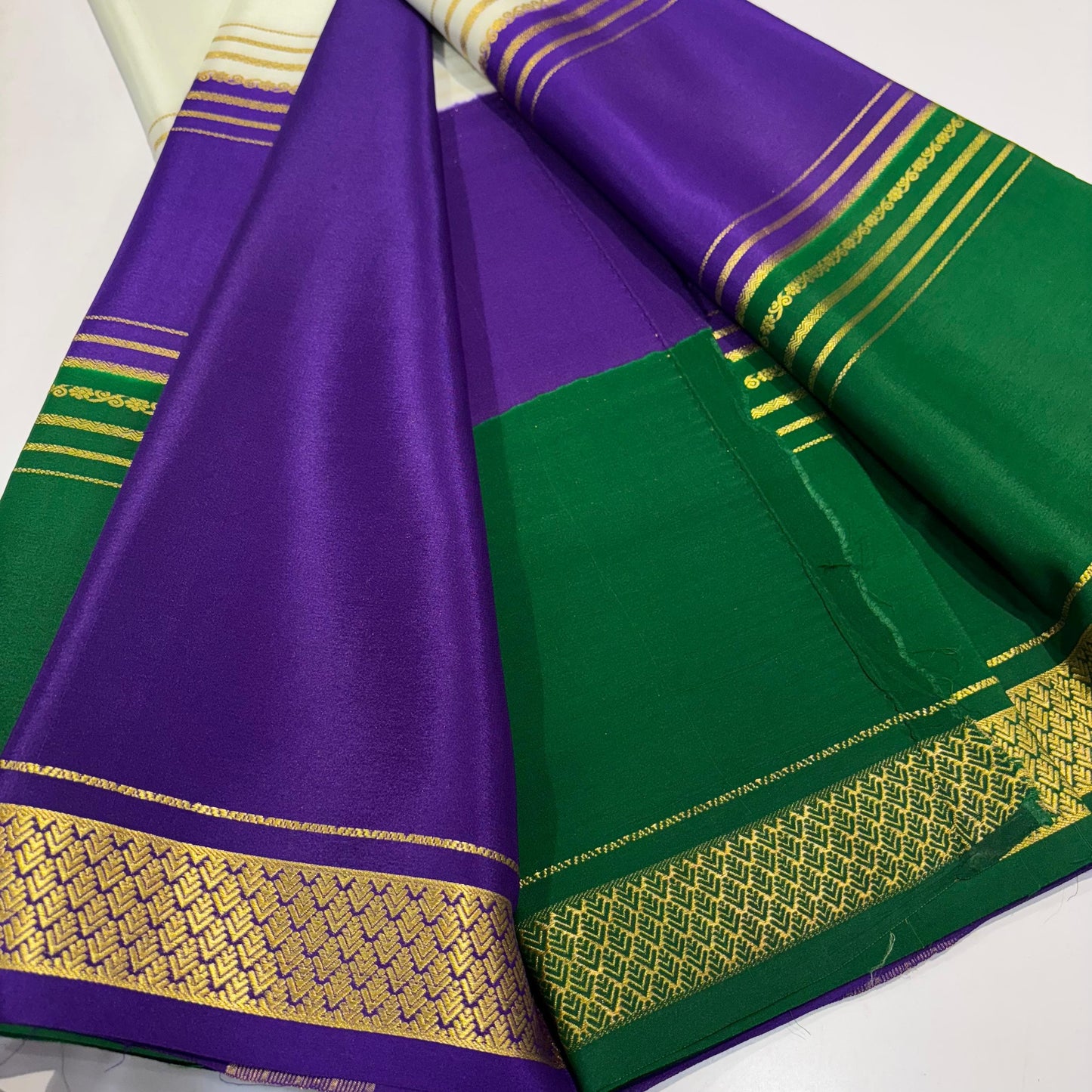 3D Mysore Silk Saree