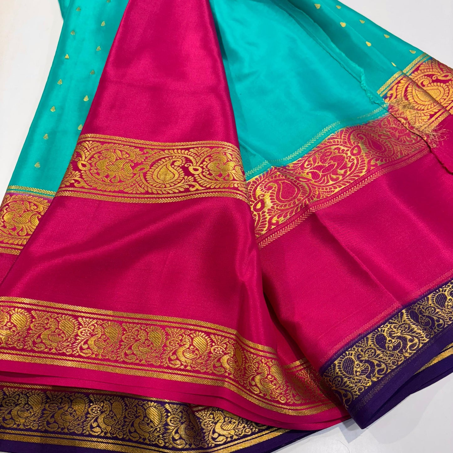 Pure Mysore Silk Saree | 120 Grams | 3D Butta