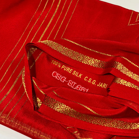 Pure Zari Mysore Silk Saree