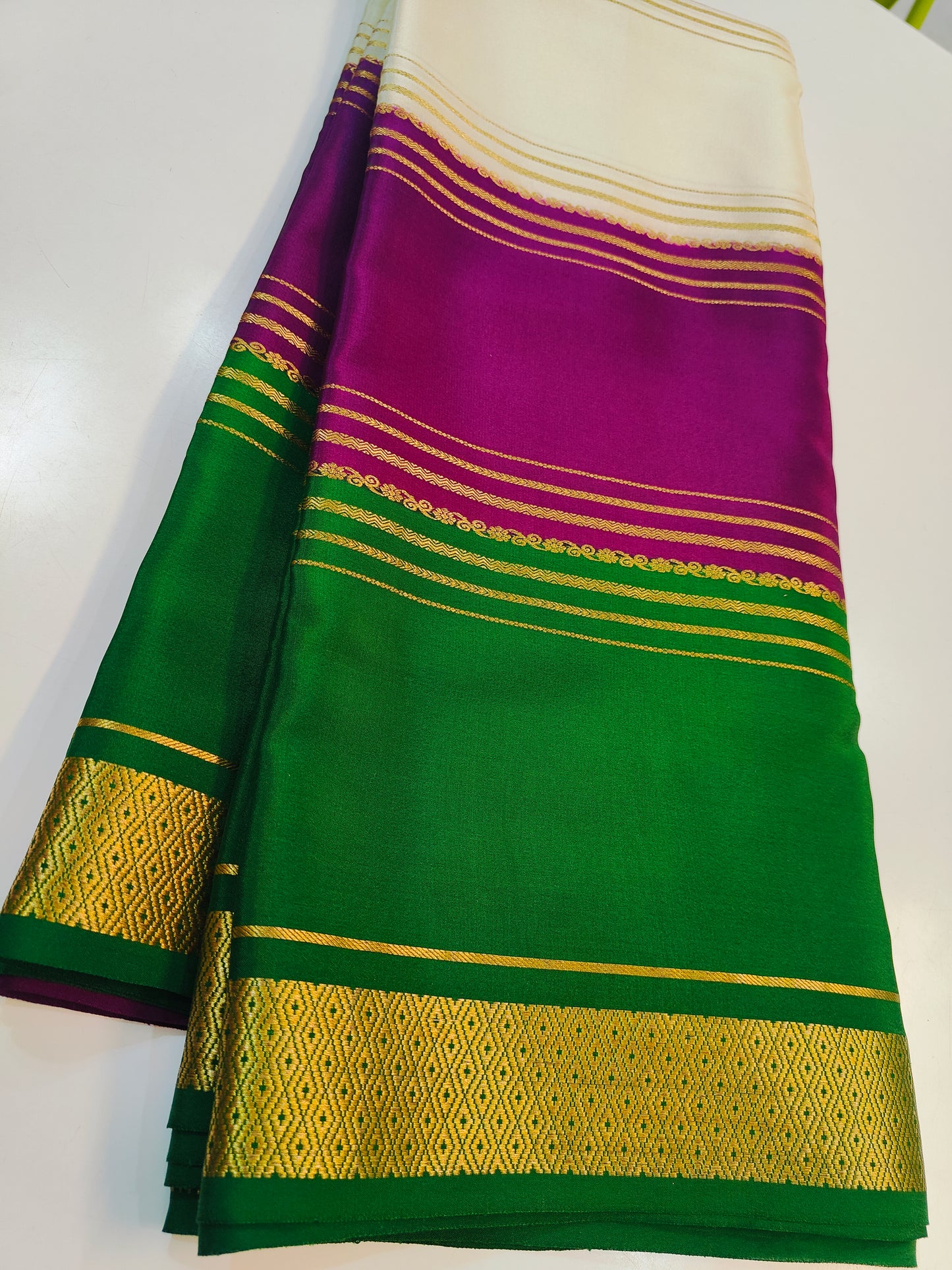 Pure Mysore Silk Saree | 110 grams | KSIC grade