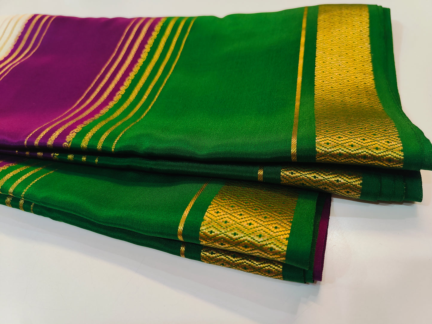 Pure Mysore Silk Saree | 110 grams | KSIC grade