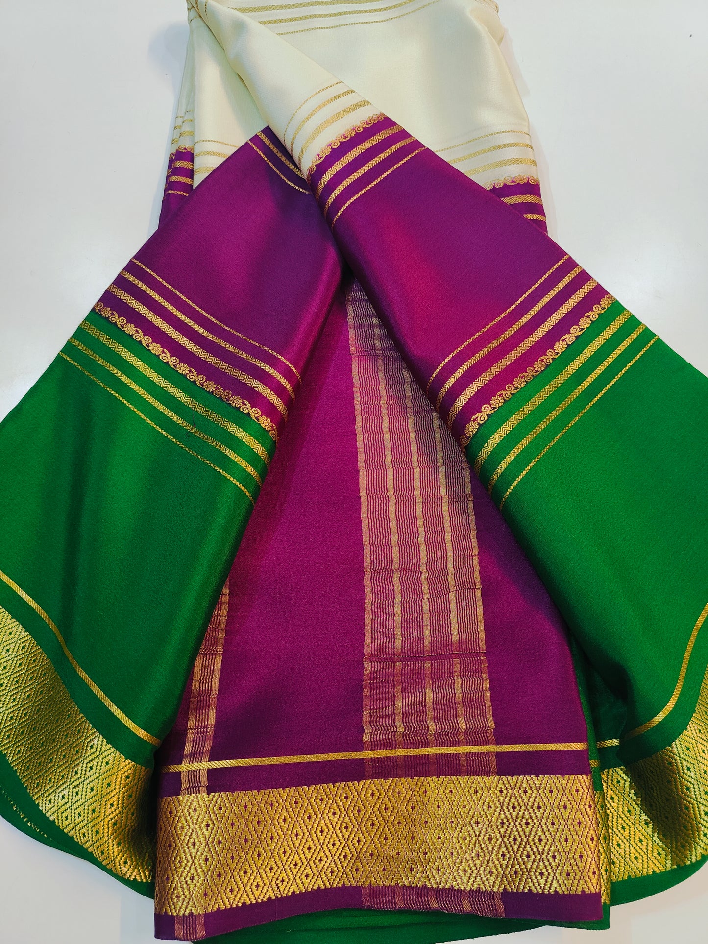 Pure Mysore Silk Saree | 110 grams | KSIC grade