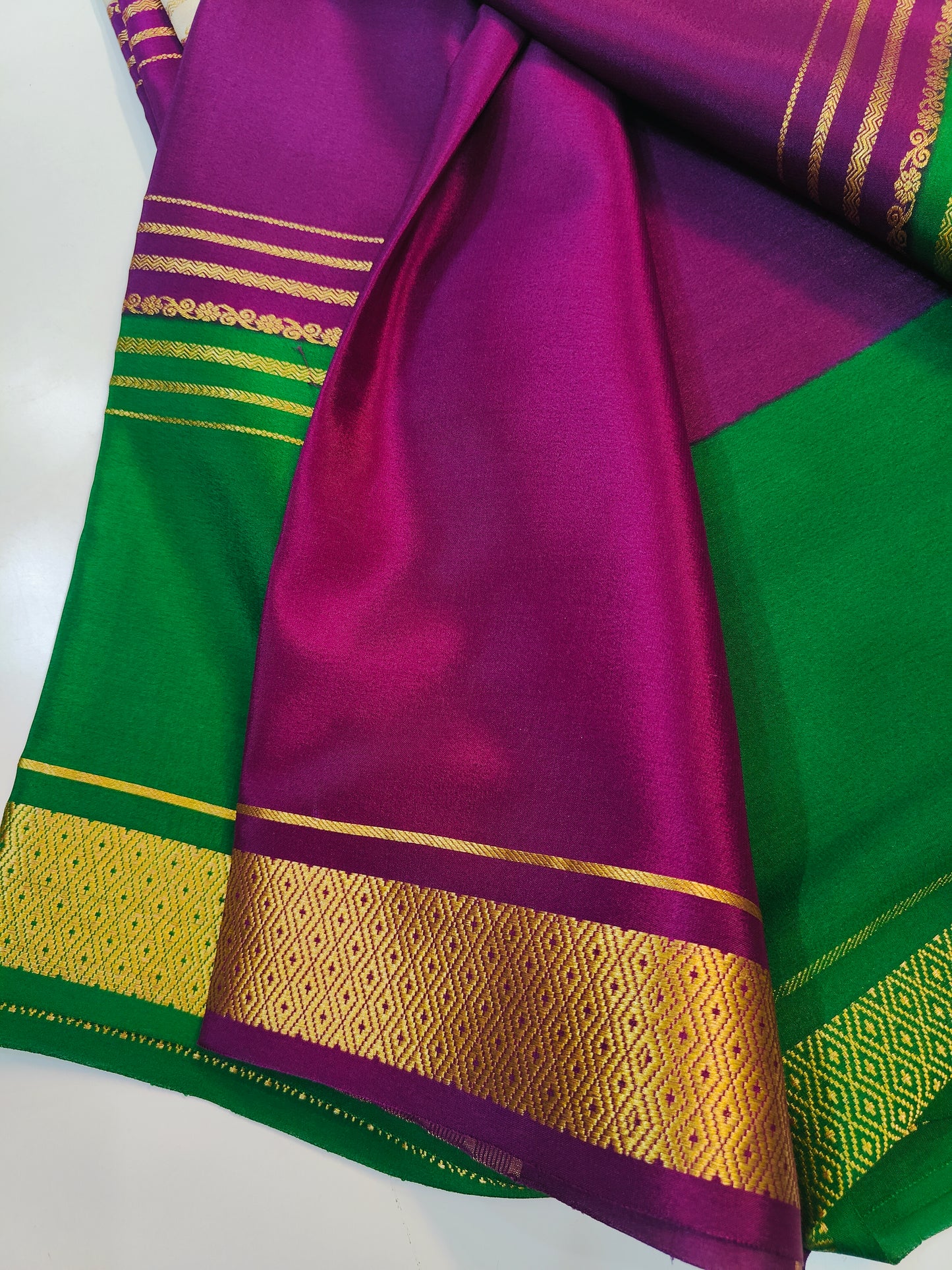 Pure Mysore Silk Saree | 110 grams | KSIC grade