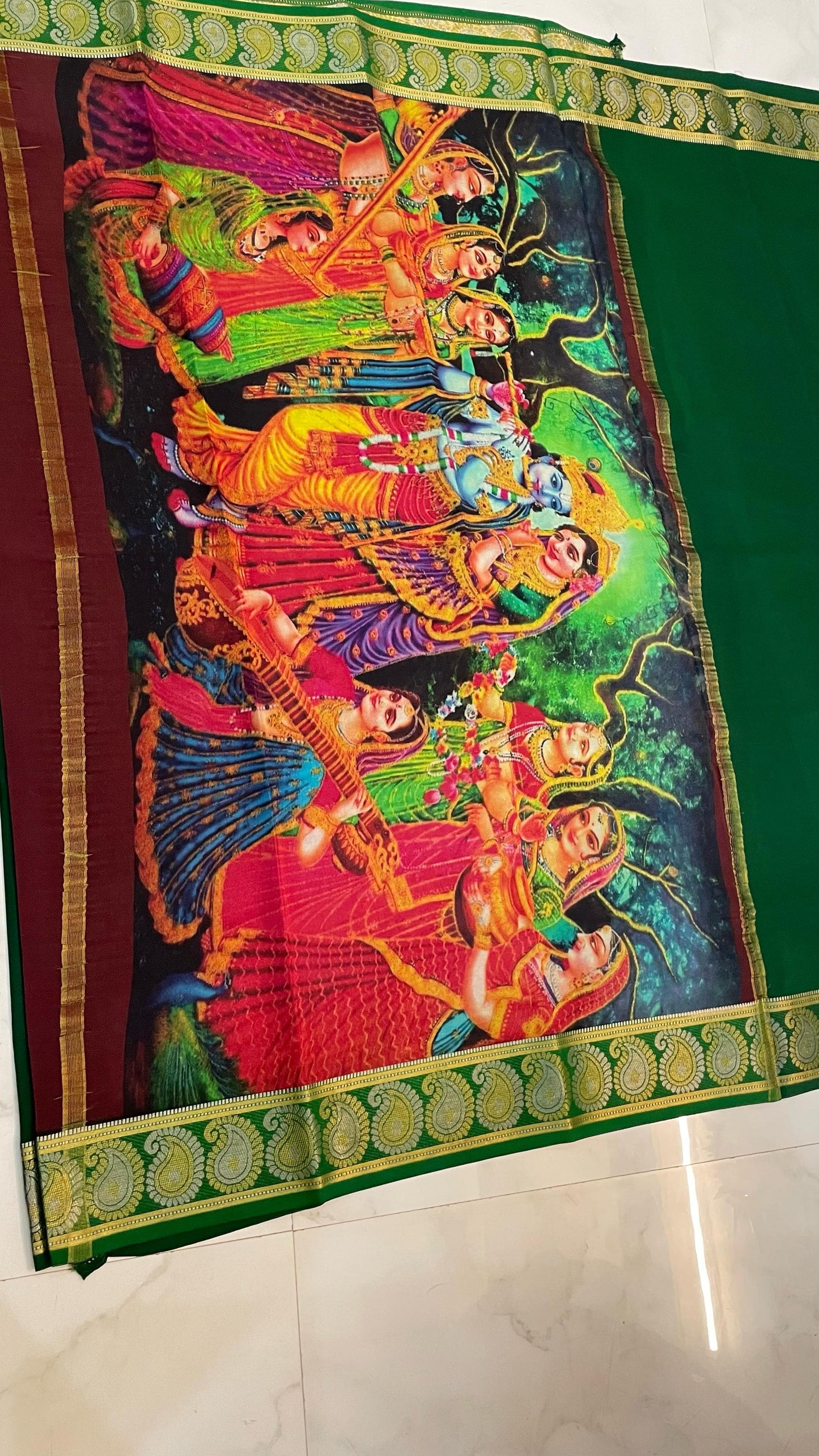 Pure Mysore Silk Saree | 110 grams | KSIC grade