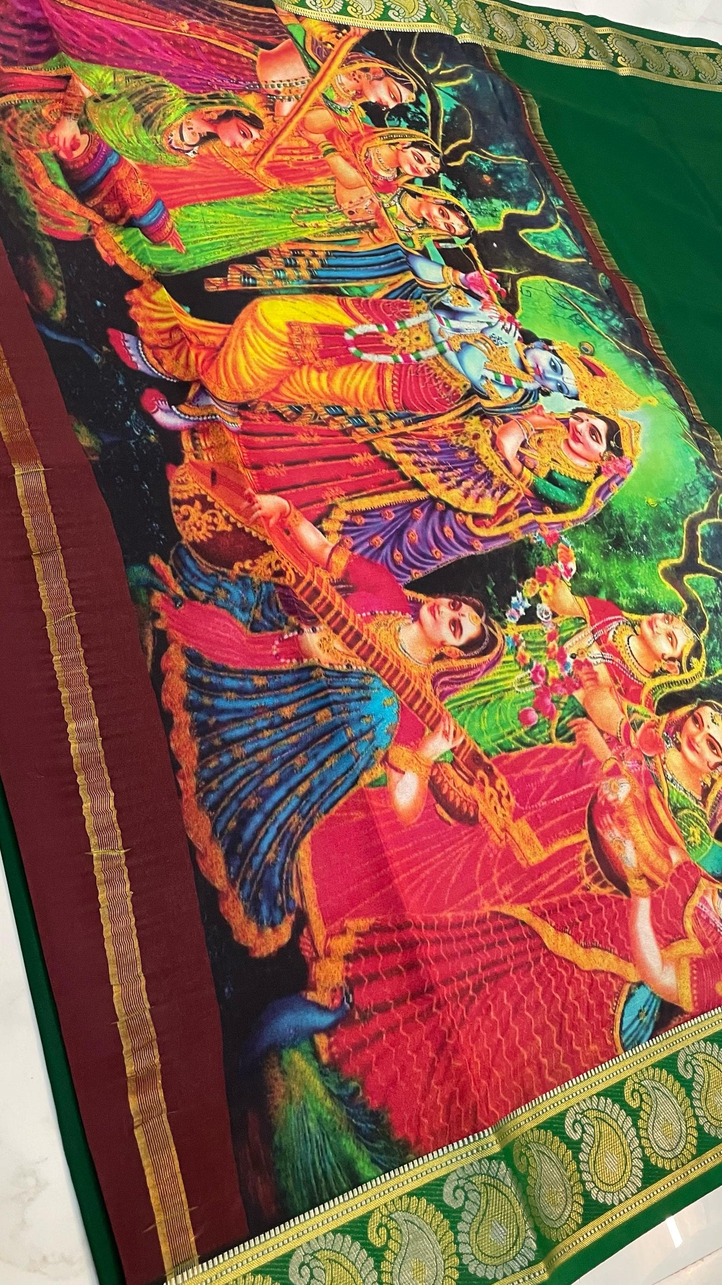 Pure Mysore Silk Saree | 110 grams | KSIC grade