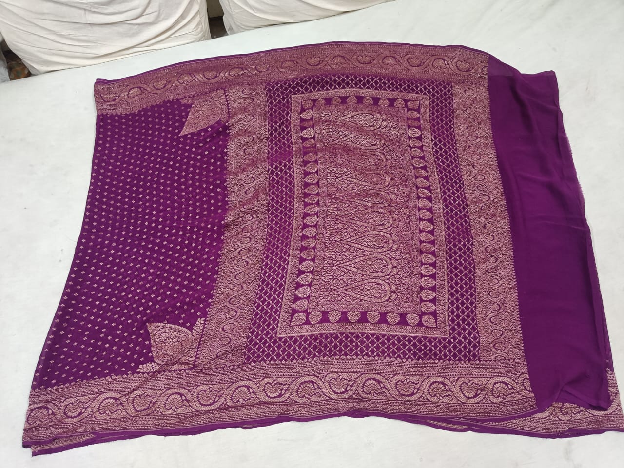Banarasi Khaddi Chiffon Saree
