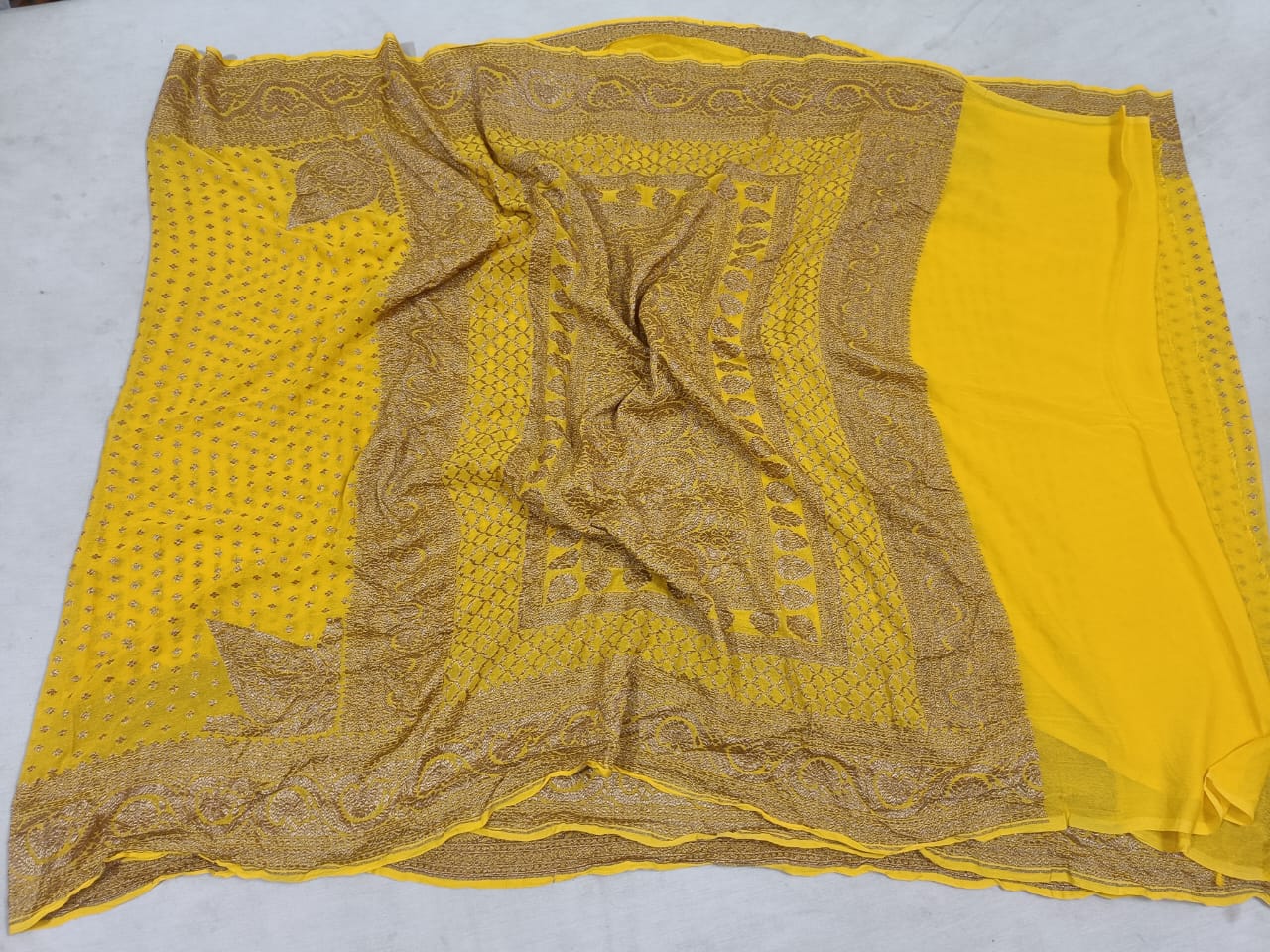 Banarasi Khaddi Chiffon Saree