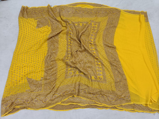 Banarasi Khaddi Chiffon Saree
