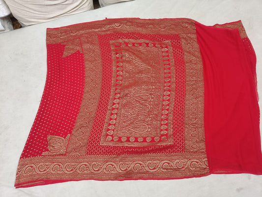 Banarasi Khaddi Chiffon Saree