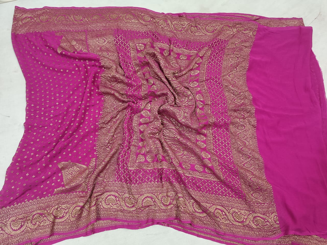 Banarasi Khaddi Chiffon Saree
