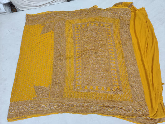 Banarasi Khaddi Chiffon Saree