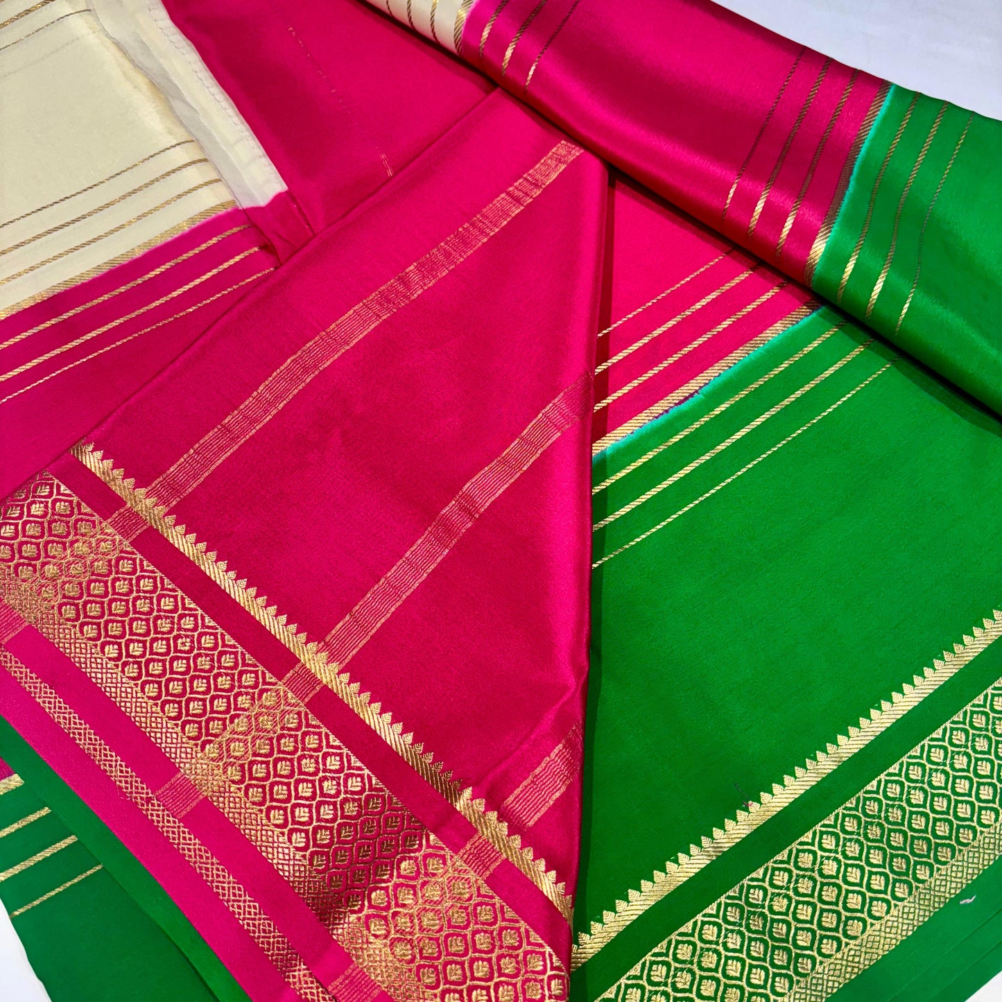 3D Mysore Silk Saree