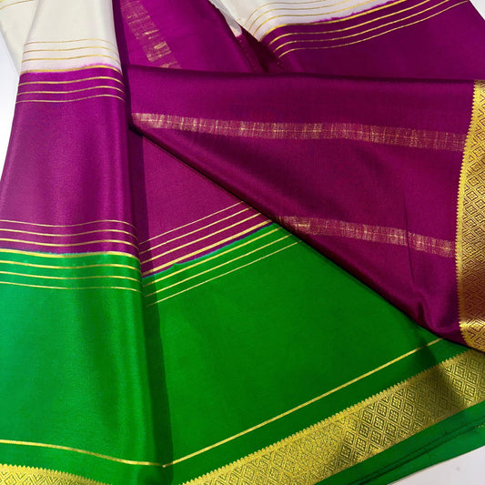 3D Mysore Silk Saree