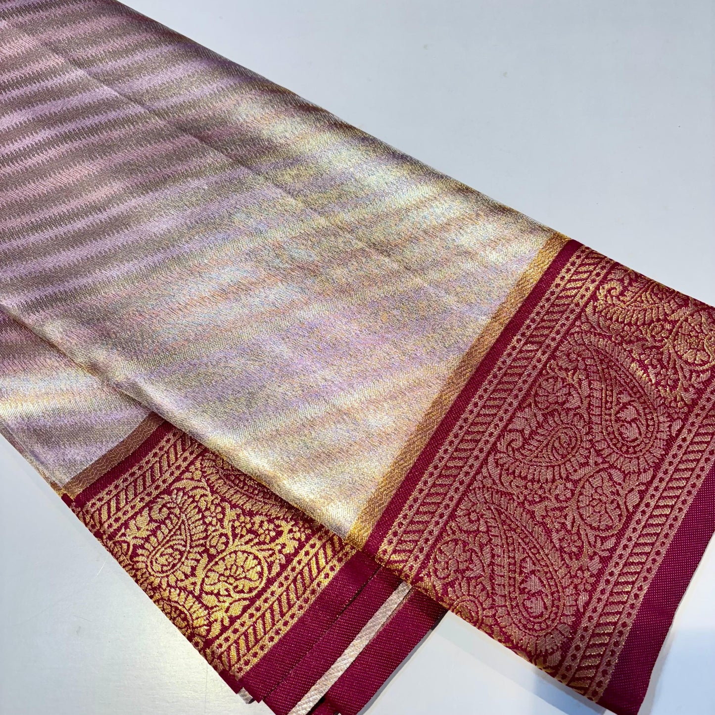 Semi Kanchivaram Soft Silk Saree