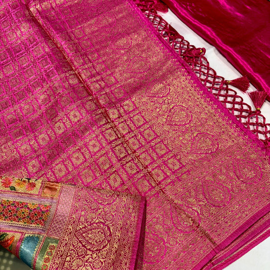 Banarasi Crepe Rangkat Saree