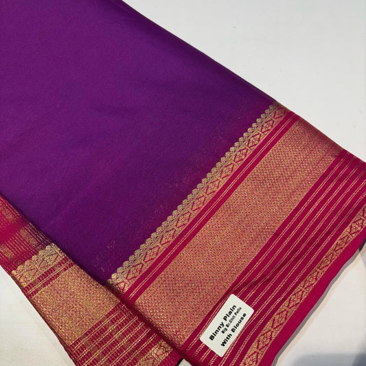 Semi Mysore Crepe Saree