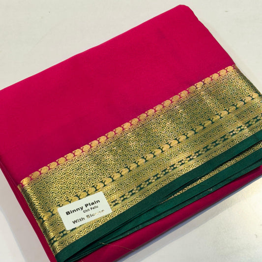 Semi Mysore Crepe Saree