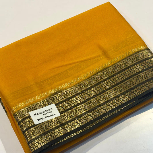 Semi Mysore Crepe Saree