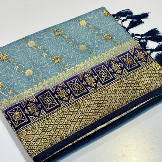 Chiffon Bandhani Saree