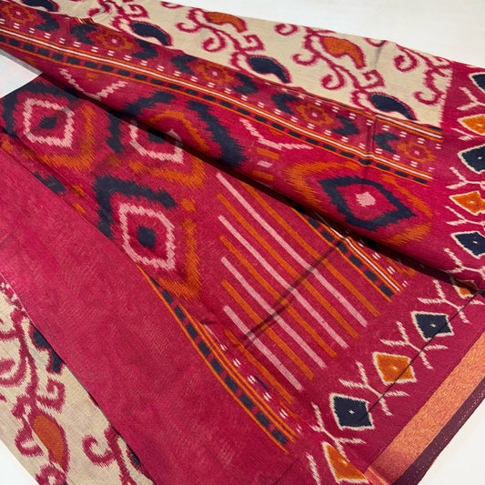 Printed Maslin Silk Cotton Saree