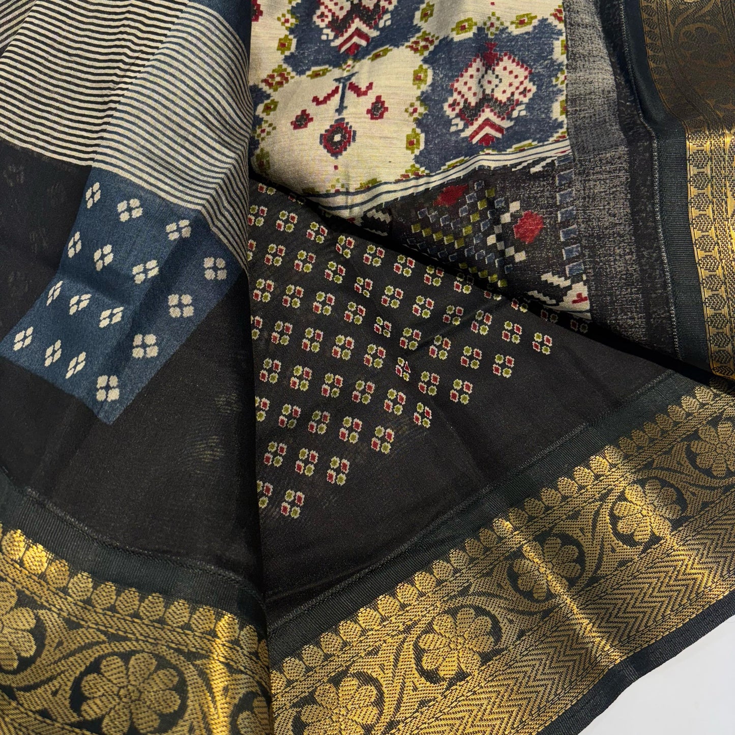 Printed Maslin Silk Cotton Saree
