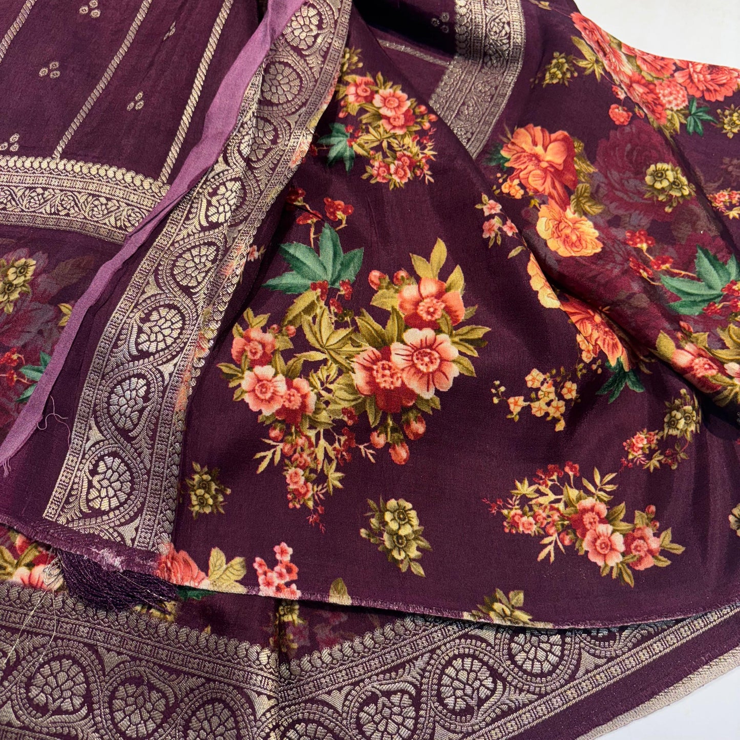 Printed Crepe Silk Saree