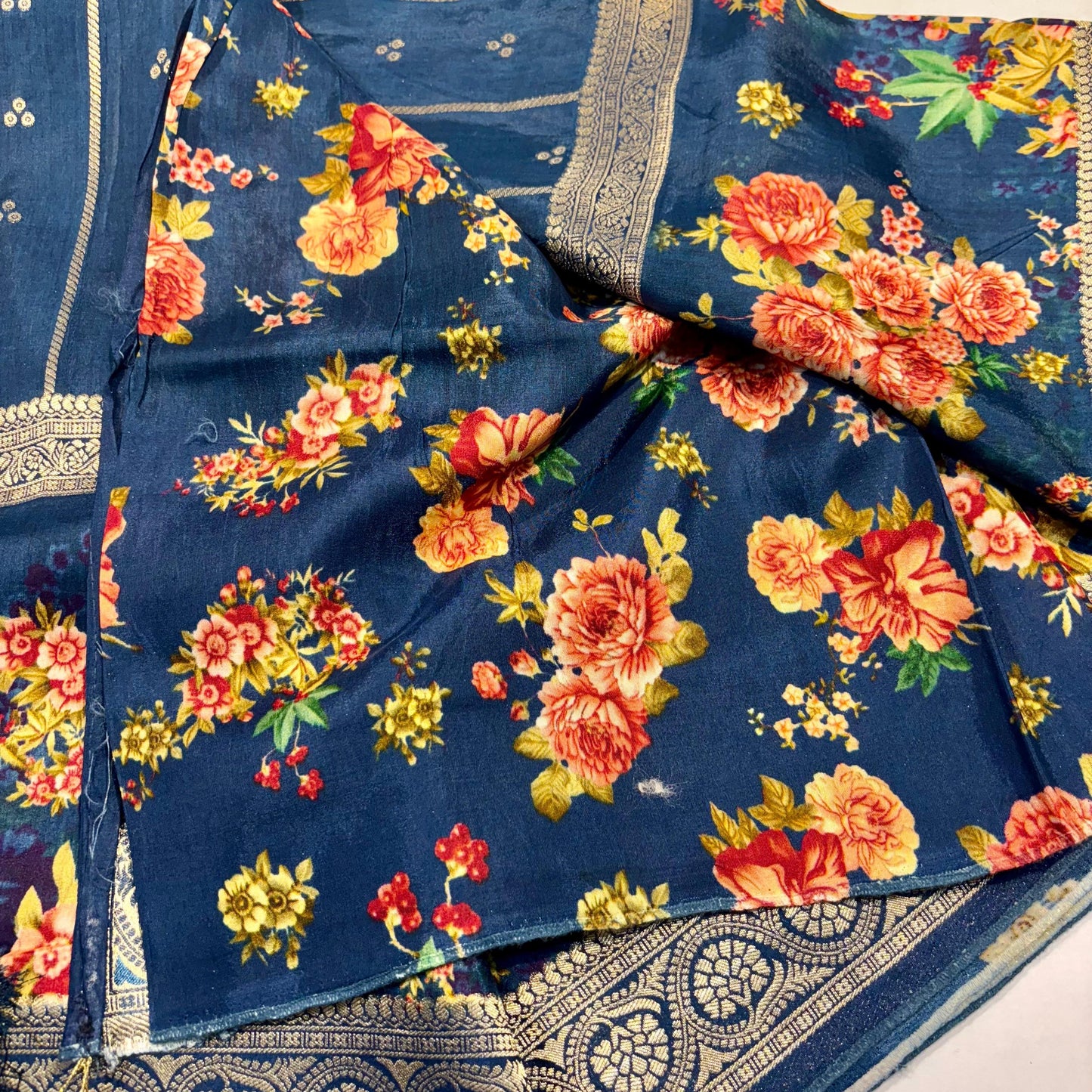 Printed Crepe Silk Saree