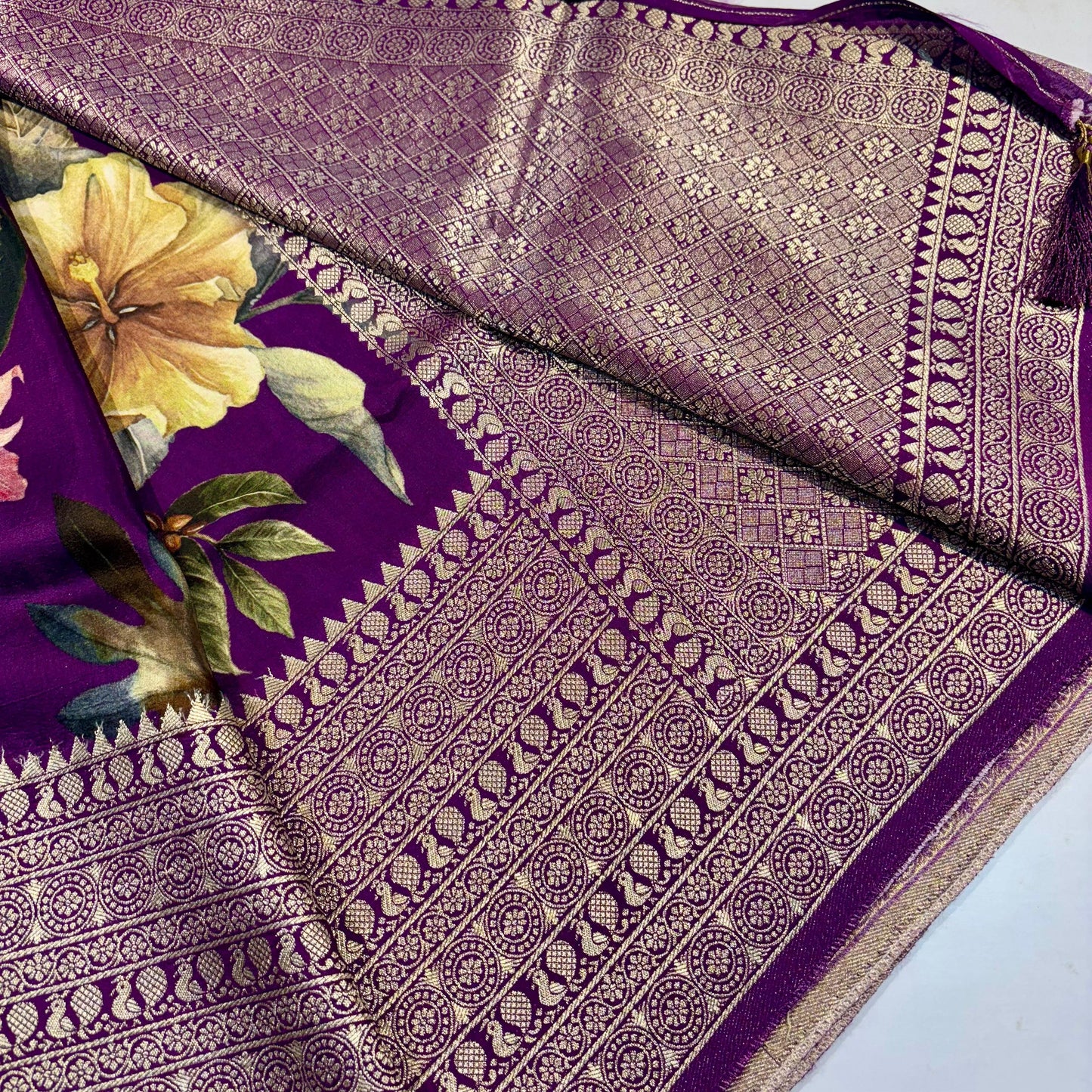 Printed Crepe Silk Saree