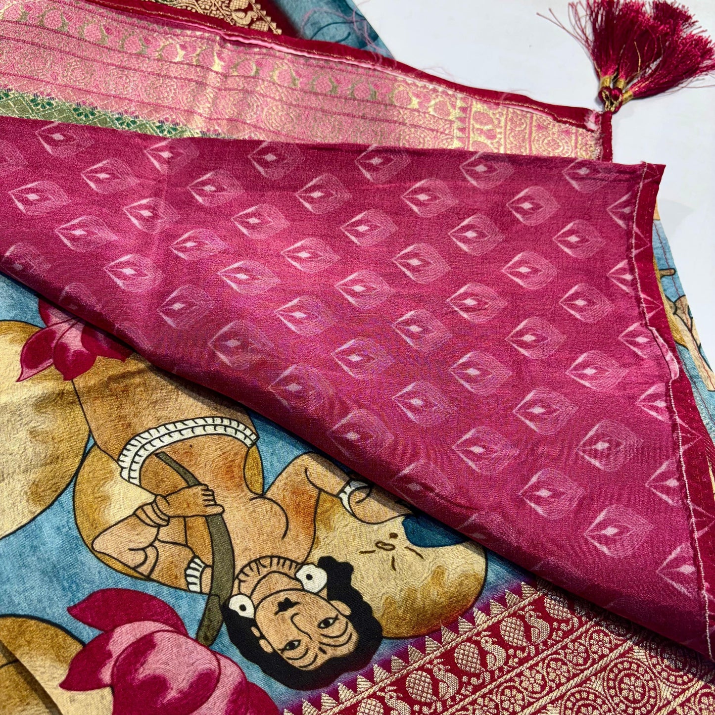 Printed Crepe Silk Saree