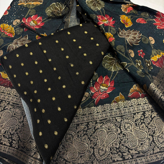 Kalamkari Printed Silk Saree