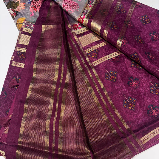 Semi Mysore Silk Saree