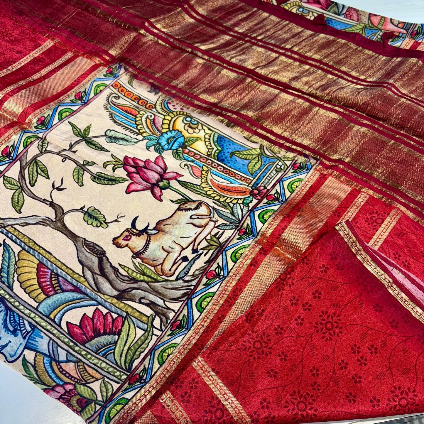 Semi Mysore Silk Saree