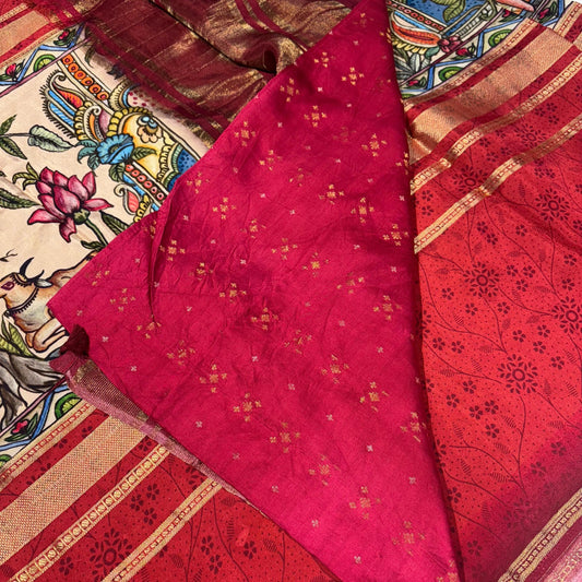 Semi Mysore Silk Saree
