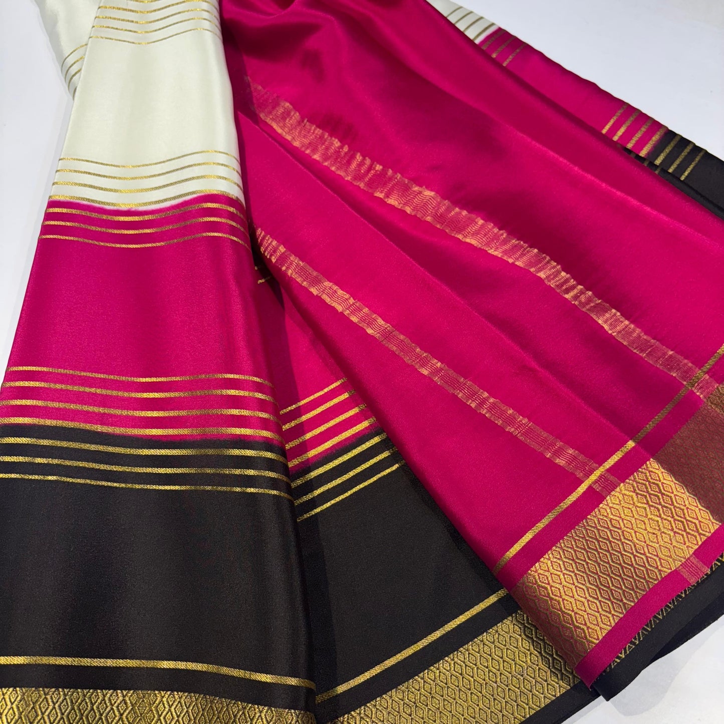 3D Mysore Silk Saree