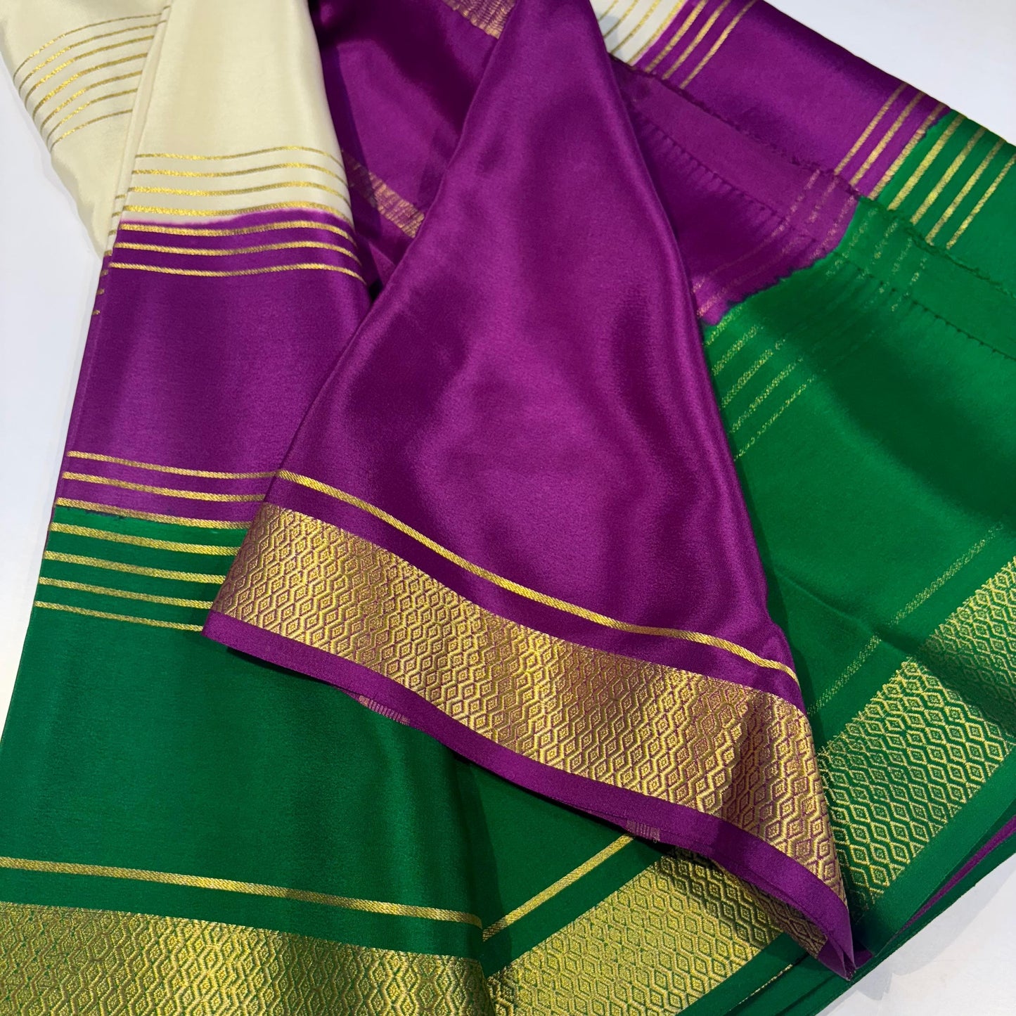 3D Mysore Silk Saree