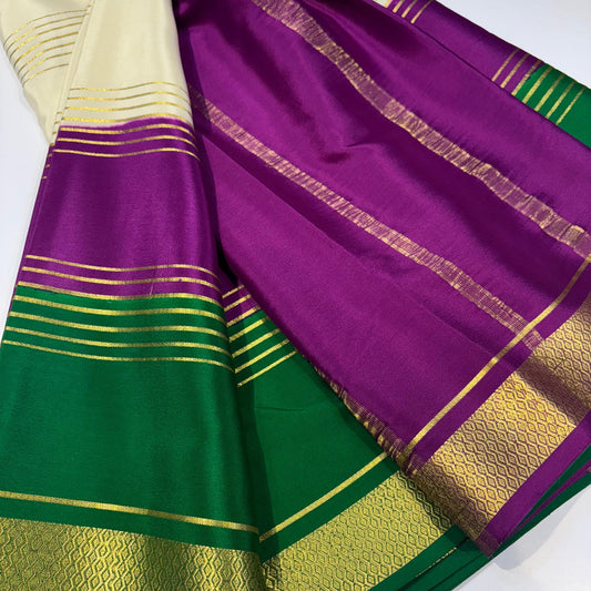 3D Mysore Silk Saree
