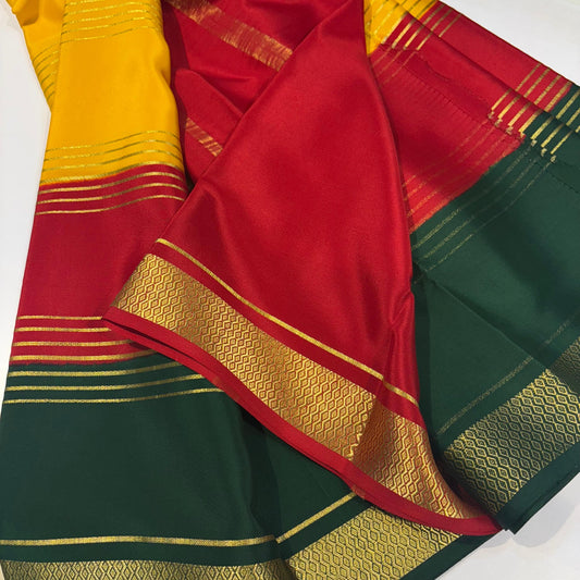 3D Mysore Silk Saree